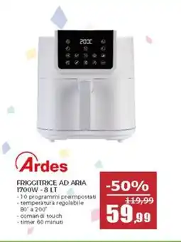 Happy Casa Ardes friggitrice ad aria 1700W offerta