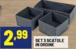 Risparmio Casa Set 3 scatole in ordine offerta