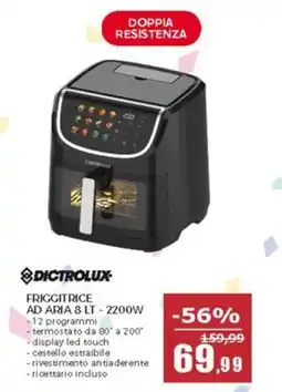 Happy Casa Dictrolux friggitrice ad aria 2200W offerta