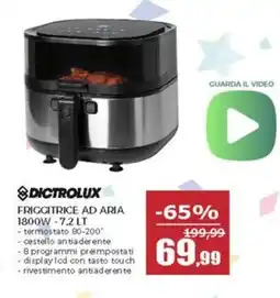 Happy Casa Dictrolux friggitrice ad aria 1800W offerta