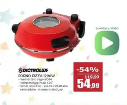 Happy Casa Dictrolux forno pizza 1200W offerta