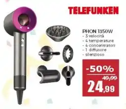 Happy Casa Telefunken phon 1350W offerta