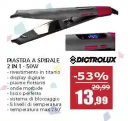 Happy Casa Dictrolux piastra a spirale 2 in 1 50W offerta