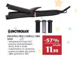 Happy Casa Dictr piastra per capelli 3in1 50W offerta