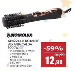 Happy Casa Dictrolux spazzola rotante ad aria calda 1000W offerta