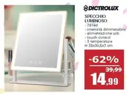Happy Casa Dictrolux specchio luminoso offerta