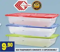 Risparmio Casa Box trasparente con ruote e coperchio offerta