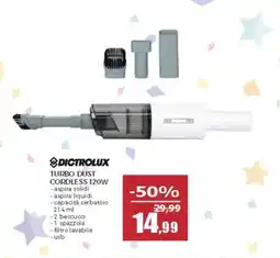 Happy Casa Dictrolux turbo dust cordless 120W offerta