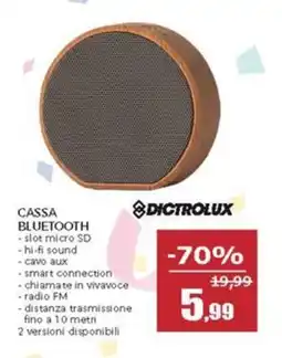 Happy Casa Dictrolux cassa bluetooth offerta