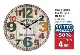Happy Casa Orologio da muro in MDF offerta