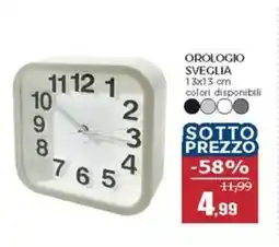 Happy Casa Orologio sveglia 13x13 cm offerta