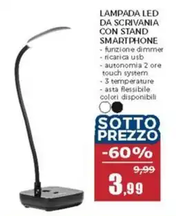 Happy Casa Lampada LED da scrivania con stand smartphone offerta