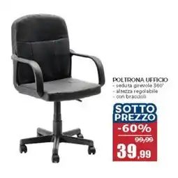Happy Casa Poltrona ufficio offerta