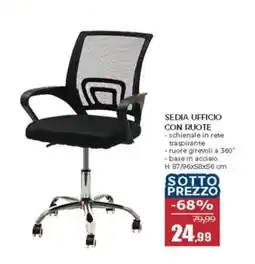 Happy Casa Sedia ufficio con ruote offerta