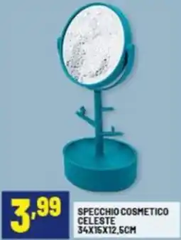 Risparmio Casa Specchio cosmetico celeste 34x15x12.5cm offerta
