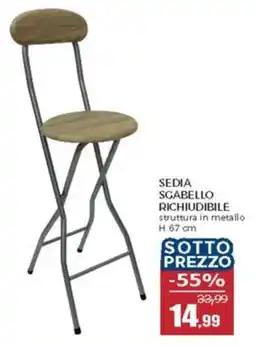 Happy Casa Sedia sgabello richiudibile offerta