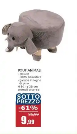 Happy Casa Pouf animali offerta