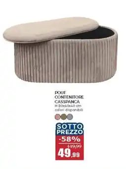 Happy Casa Pouf contenitore casspanca offerta