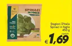 Iper Super Conveniente Stagioni D'italia Spinaci in foglia offerta