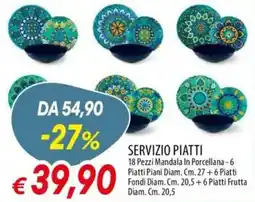 Galassia Servizio piatti offerta
