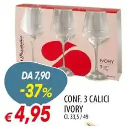 Galassia Conf. 3 calici IVORY offerta