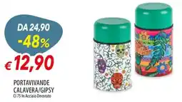 Galassia Portavivande calavera/gipsy in acciaio decorato offerta