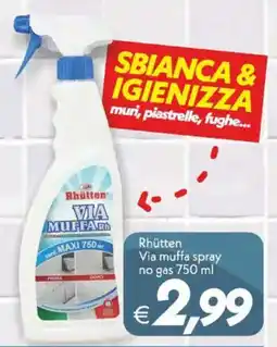 Iper Super Conveniente Rhütten Via muffa spray no gas offerta