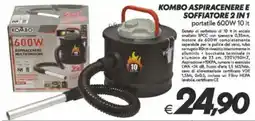 Iper Super Conveniente Kombo aspiracenere e soffiatore 2 in 1 offerta