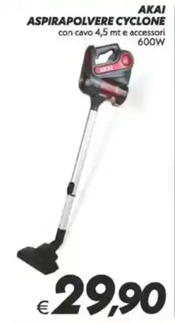 Iper Super Conveniente Akai aspirapolvere cyclone offerta