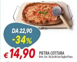 Galassia Pietra cottura dim. con taglia pizza offerta