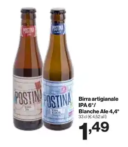 In'S Mercato Birra artigianale IPA 6°/ Blanche Ale 4,4° offerta