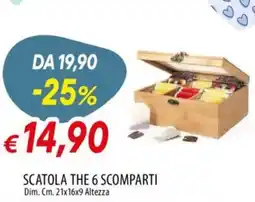Galassia Scatola the 6 scomparti dim. altezza offerta
