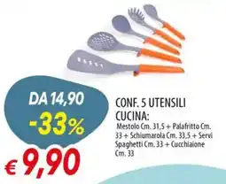 Galassia Conf. 5 utensili cucina: offerta