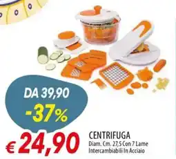 Galassia Centrifuga diam. con 7 lame intercambiabili in acciaio offerta