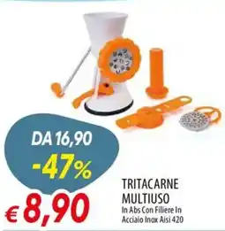 Galassia Tritacarne multiuso in abs con filiere in acciaio inox aisi 420 offerta