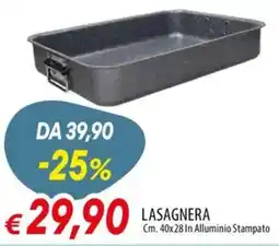 Galassia Lasagnera in alluminio stampato offerta