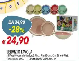 Galassia Servizio tavola 18 Pezzi offerta
