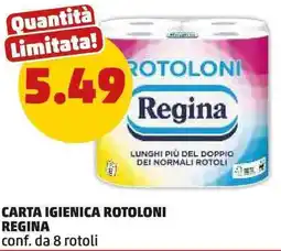 PENNY Carta igienica rotoloni REGINA offerta
