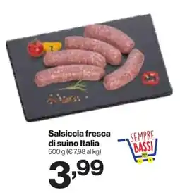 In'S Mercato Salsiccia fresca di suino Italia offerta