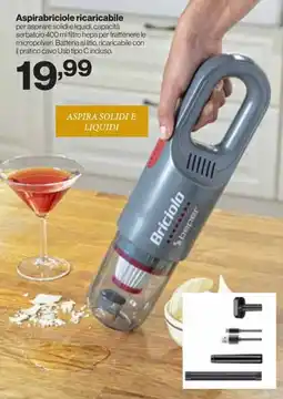 In'S Mercato Aspirabriciole ricaricabile offerta