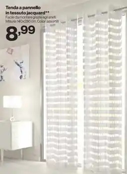 In'S Mercato Tenda a pannello in tessuto jacquard offerta