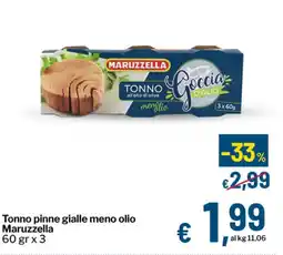 Qui Discount Tonno pinne gialle meno olio Maruzzella offerta