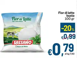 Qui Discount SASSANO Fior di latte busta offerta