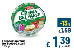 Qui Discount Formaggini crema Bel Paese Galbani offerta