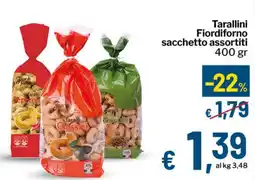 Qui Discount Tarallini Fiordiforno sacchetto assortiti offerta