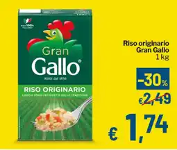 Qui Discount Riso originario Gran Gallo offerta