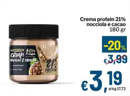 Qui Discount Crema protein 21% nocciola e cacao offerta