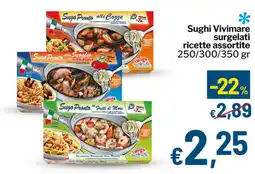 Qui Discount Sughi Vivimare surgelati ricette assortite offerta