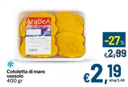 Qui Discount Cotoletta di mare vassoio offerta