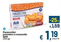 Qui Discount Panzerottini pomodoro e mozzarella Igela offerta